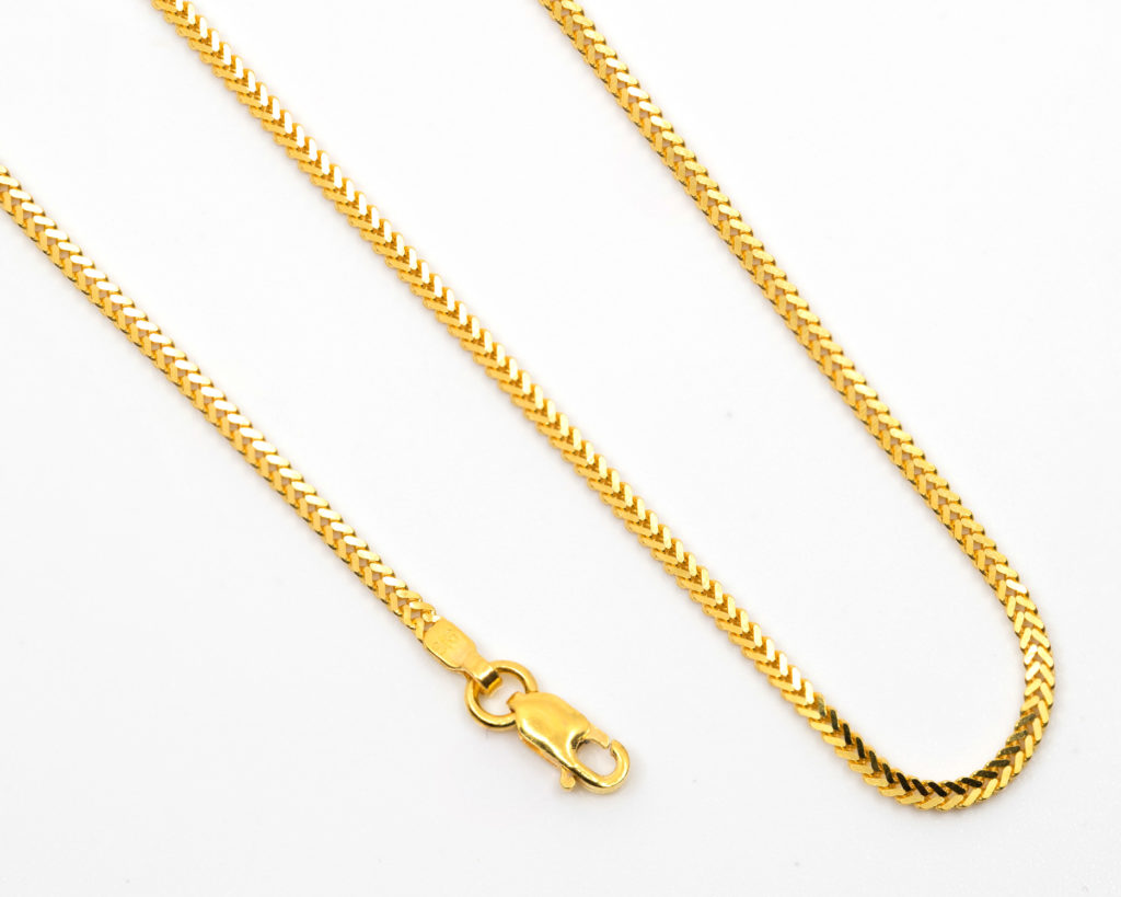 22kt Yellow Gold Fox Chain – Zaveri Jewelers